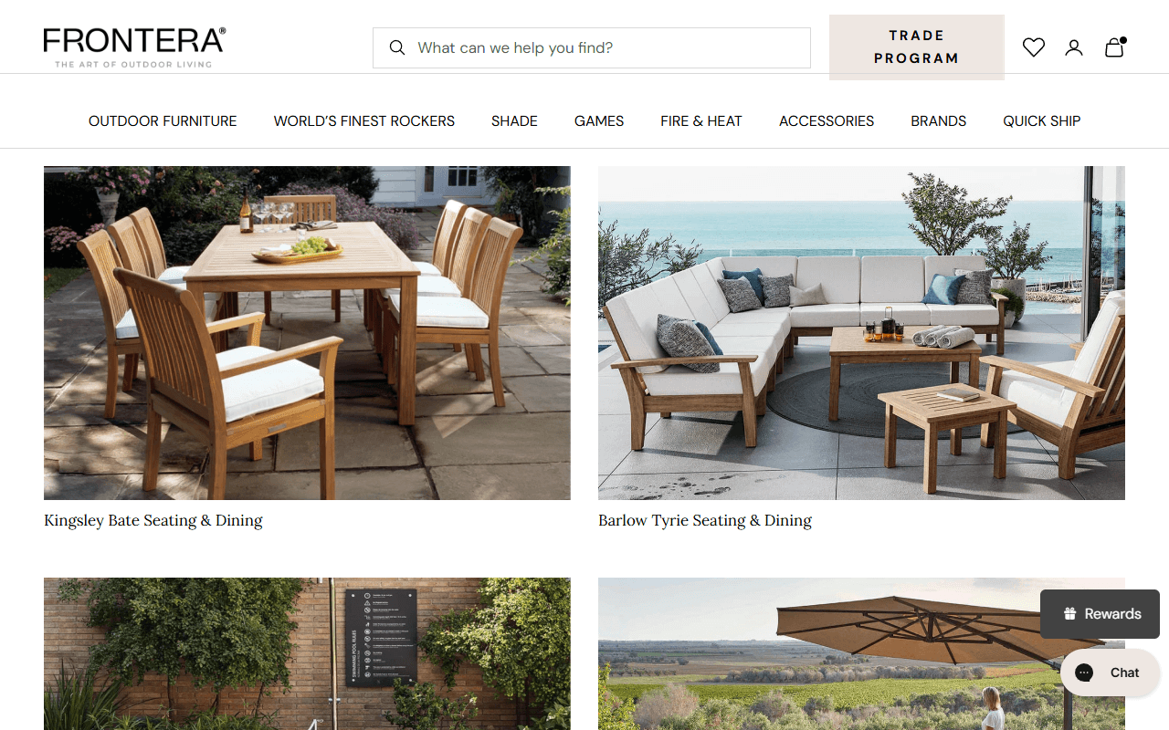 Luxury Patio Furniture Store desktop