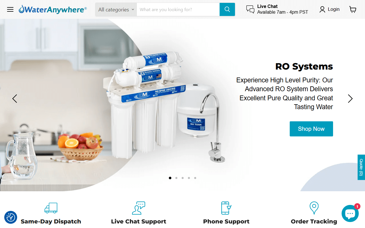 WaterAnywhere desktop